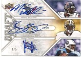 2009 UD Draft Triple Auto of Mario Williams, Reggie Bush, Vince Young #4/5. Pulled by Mark M
