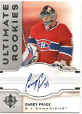Carey Price 07/08 Ultimate Collection RC Auto #64/99